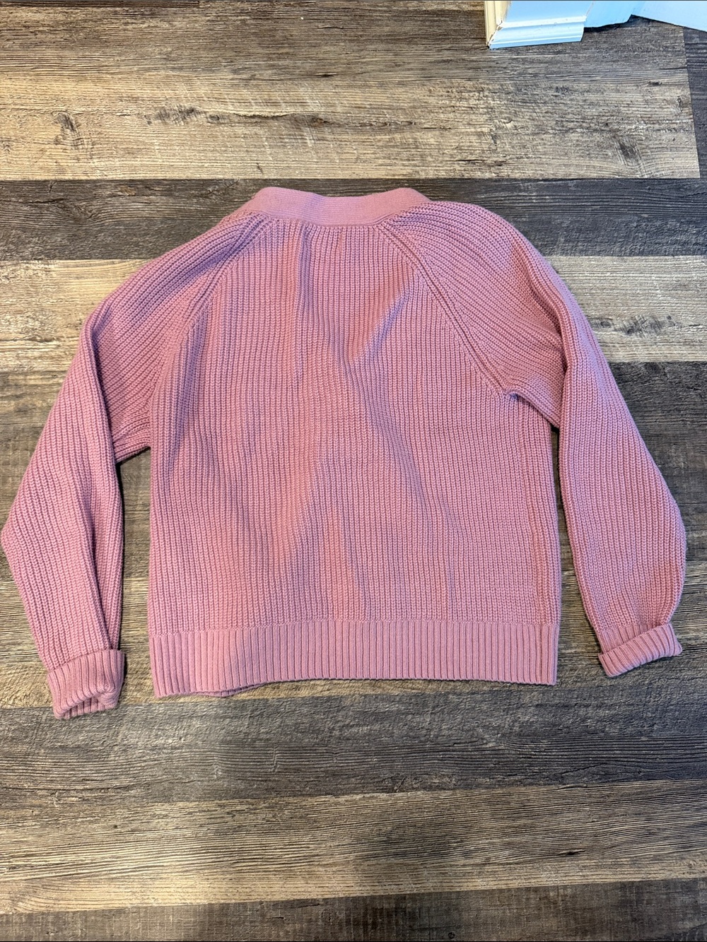 Old Navy Pink Ribbed Button Cardigan - Picture 4 of 4